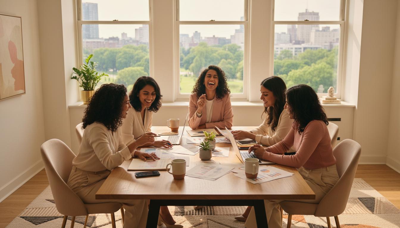 Women collaborating